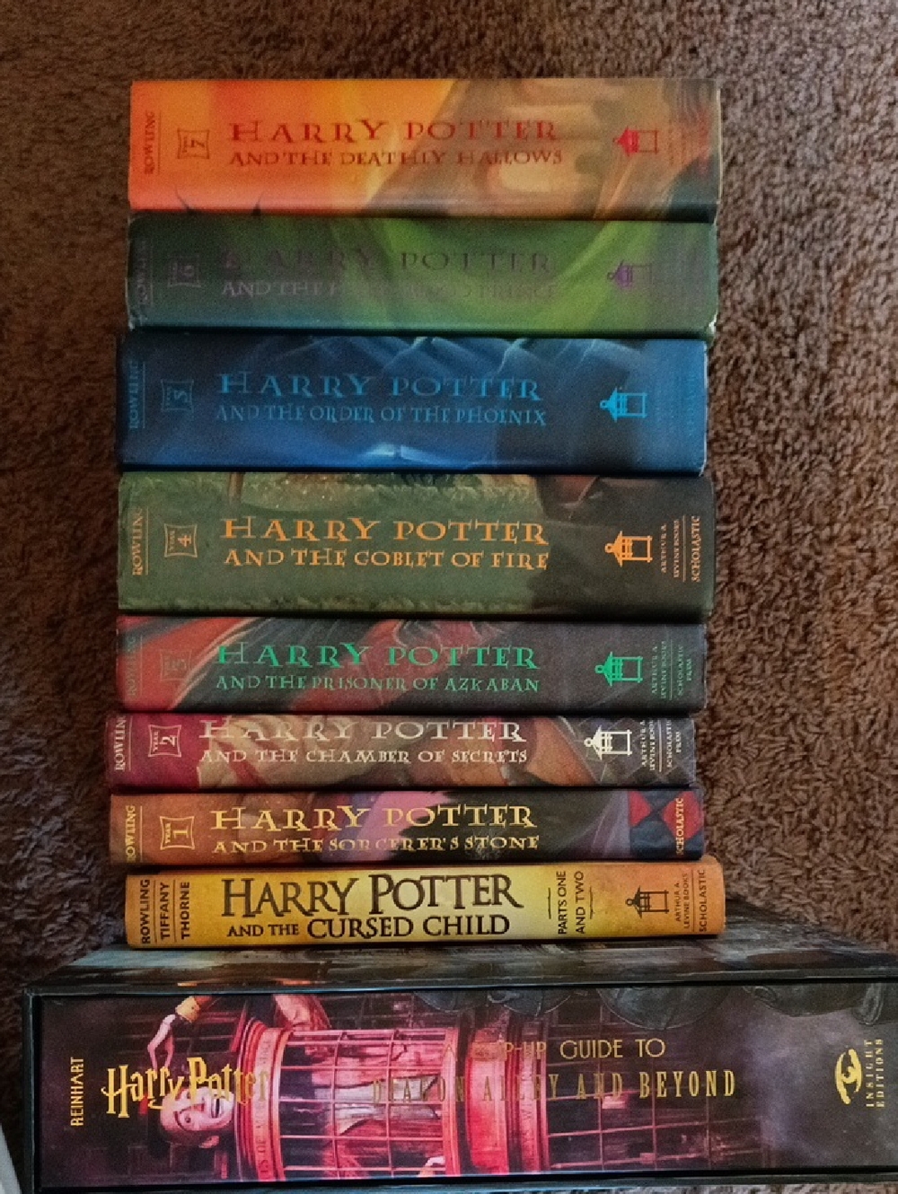 Set Harry Potter Hard Cover Year 1-7 + Pop Up Book + Special Rehearsal Edition